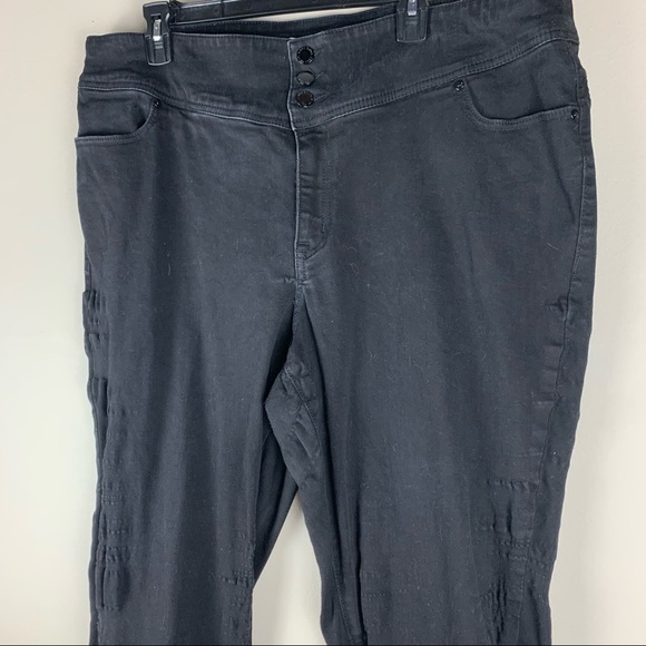 Lane Bryant Black Hi-Rise Signature Fit Jeggings size 22 - Picture 3 of 8